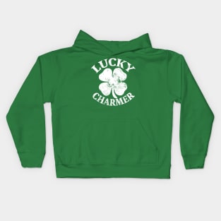 LUCKY CHARMER Funny St Patrick's Day Kids Hoodie